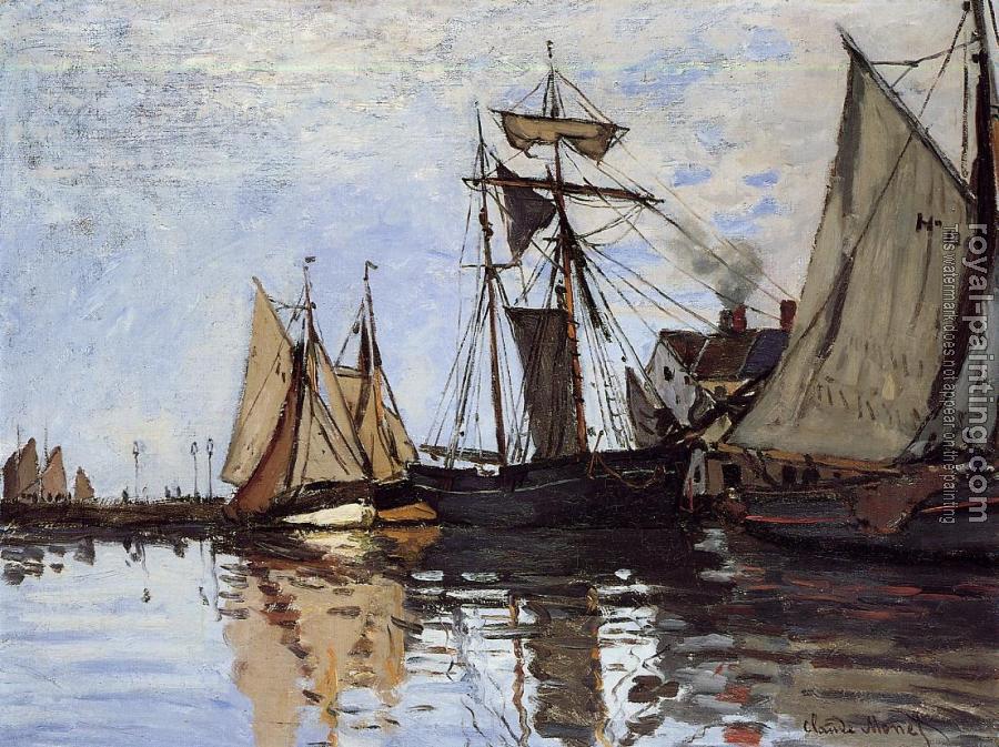 Claude Oscar Monet : Boats in the Port of Honfleur